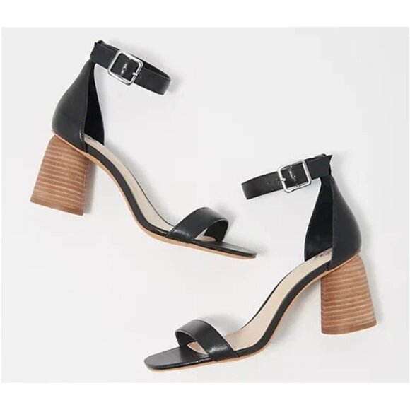 Vince Camuto Mejorla Black Leather Upper Ankle Strap Sandals Women's Sz 10 - Picture 12 of 12